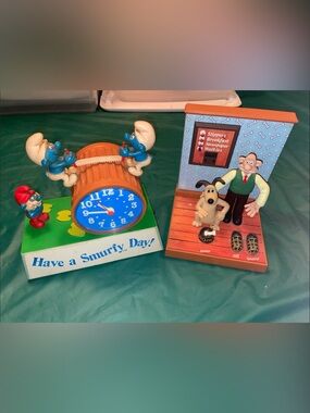 Smurf & Wallace & Grommet clocks